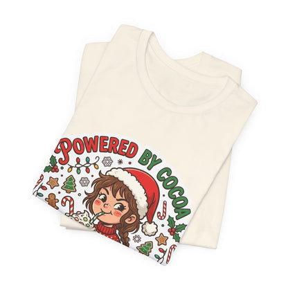 Powered by Cocoa & Questionable Decisions Christmas T-Shirt