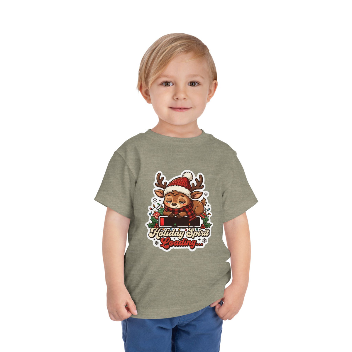 Holiday Spirit Loading Toddler Christmas T-Shirt