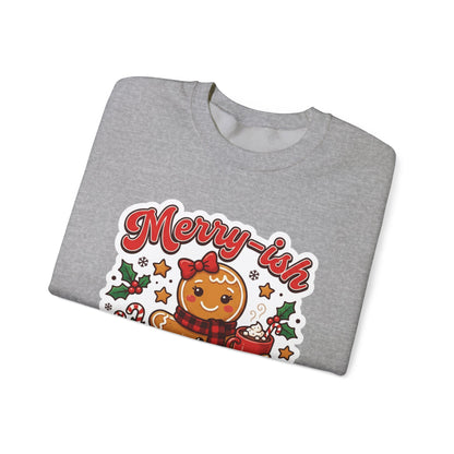 Merry-ish & Running on Cookies Christmas Crewneck Sweatshirt