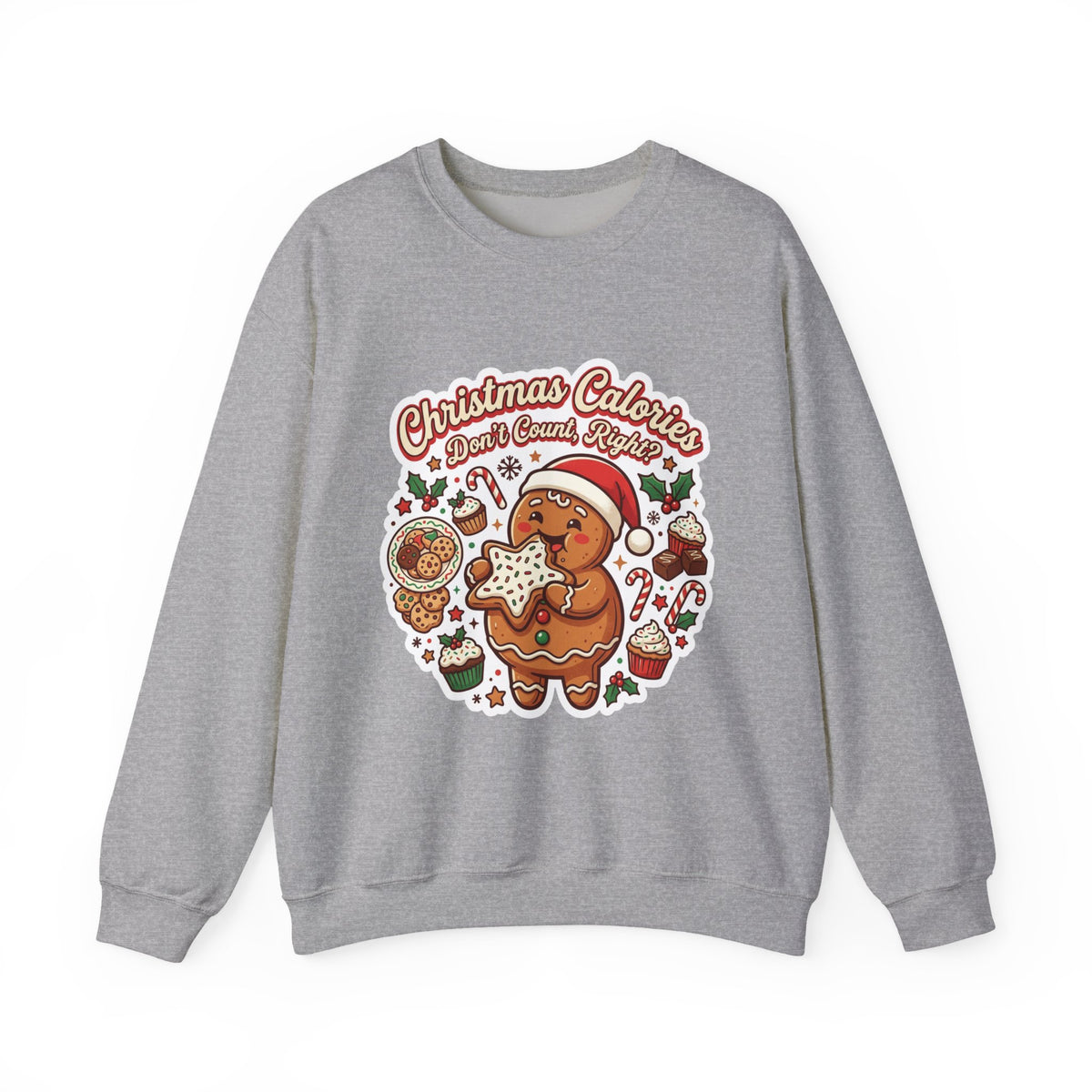 Christmas Calories Don't Count, Right? Crewneck Sweatshirt