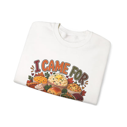 I Came for the Sides Thanksgiving Crewneck Sweatshirt