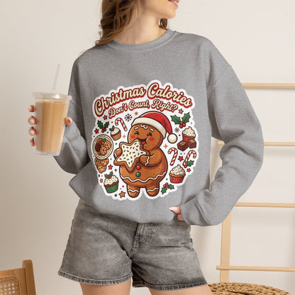 Christmas Calories Don't Count, Right? Crewneck Sweatshirt