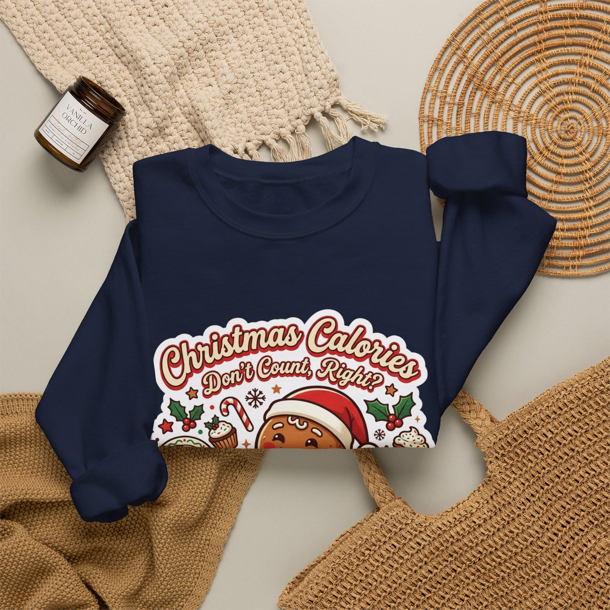 Christmas Calories Don't Count, Right? Crewneck Sweatshirt