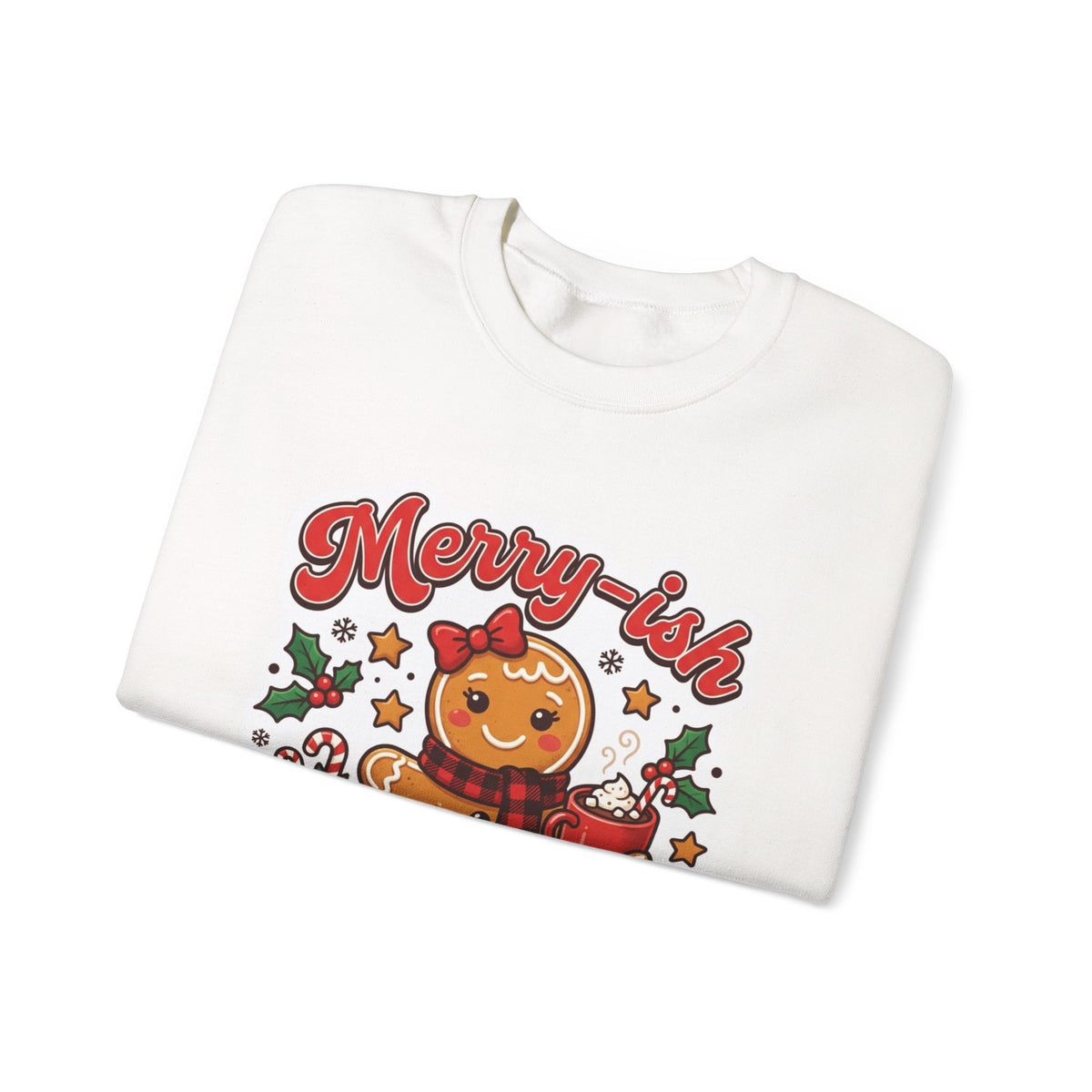 Merry-ish & Running on Cookies Christmas Crewneck Sweatshirt