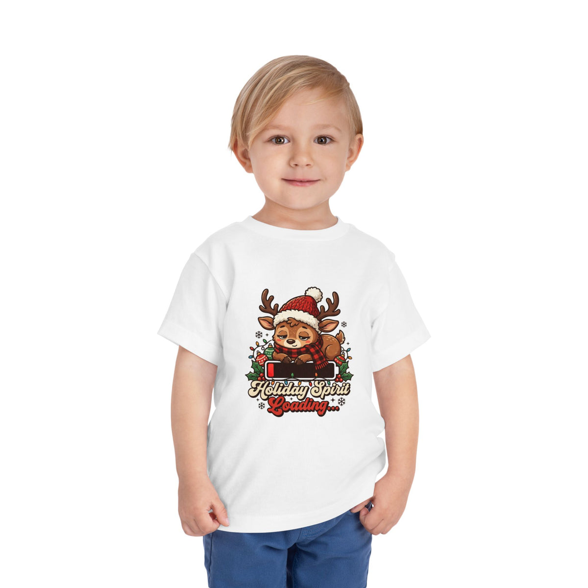 Holiday Spirit Loading Toddler Christmas T-Shirt