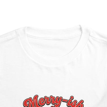 Merry-ish & Running on Cookies Toddler Christmas T-Shirt