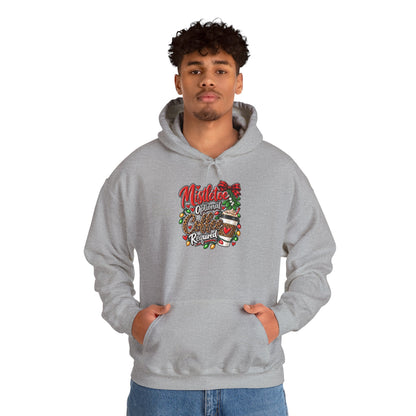 Mistletoe Optional, Coffee Required Christmas Hoodie