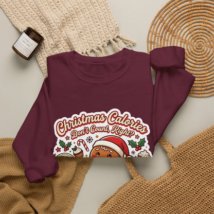 Christmas Calories Don't Count, Right? Crewneck Sweatshirt