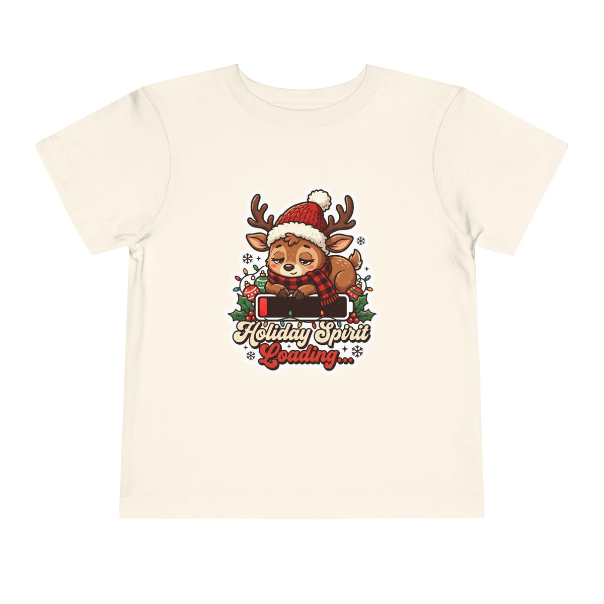 Holiday Spirit Loading Toddler Christmas T-Shirt