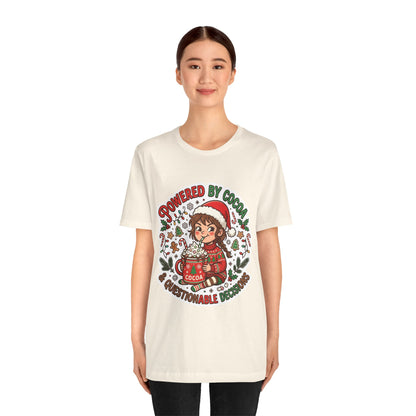 Powered by Cocoa & Questionable Decisions Christmas T-Shirt