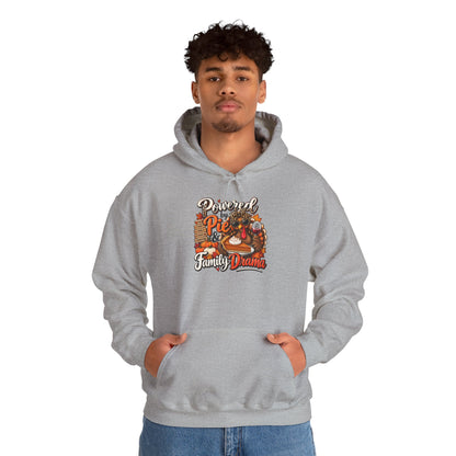 Powered by Pie & Family Drama Thanksgiving Hoodie