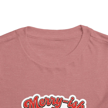 Merry-ish & Running on Cookies Toddler Christmas T-Shirt