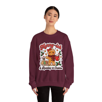 Merry-ish & Running on Cookies Christmas Crewneck Sweatshirt