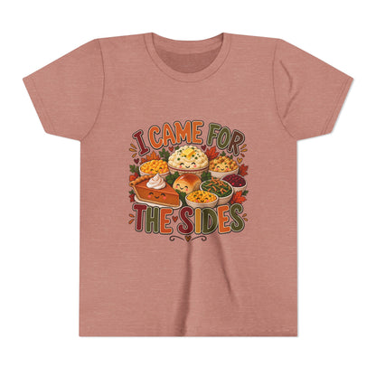 I Came for the Sides Kids Thanksgiving T-Shirt