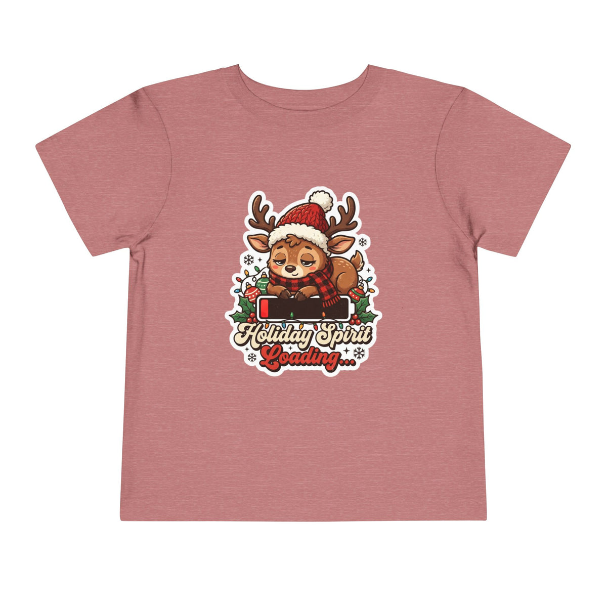 Holiday Spirit Loading Toddler Christmas T-Shirt